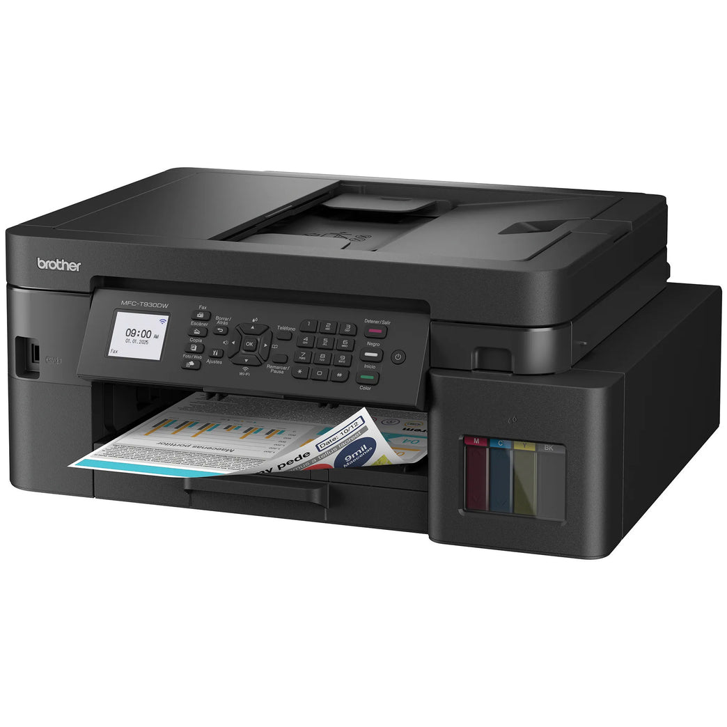 Brother MFC-T930DW Tank Series Color Inkjet All-in-One Printer with Wireless Connectivity and Duplex Printing