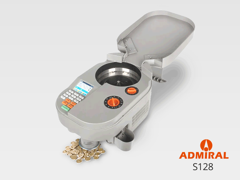 S128 Bank USD Heavy Duty Coin Counting Machine Coin Sorter / Coin Counter