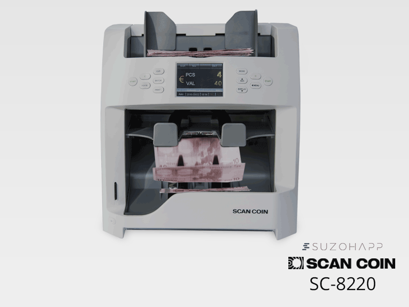 Scan Coin SC-8220 1+1 Pocket Value & Multi Currency Counter