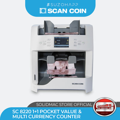 Scan Coin SC-8220 1+1 Pocket Value & Multi Currency Counter