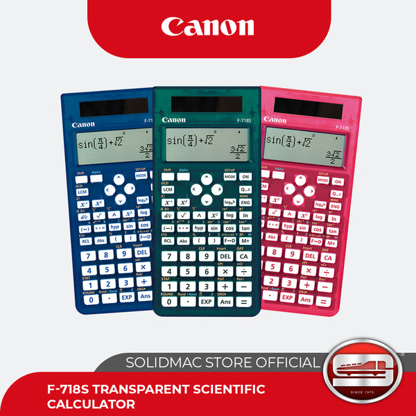 Canon F-718S Series Transparent Scientific Calculator